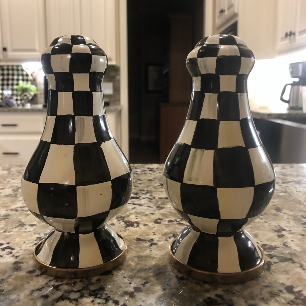 Mackenzie-Childs Salt and Pepper Shakers
